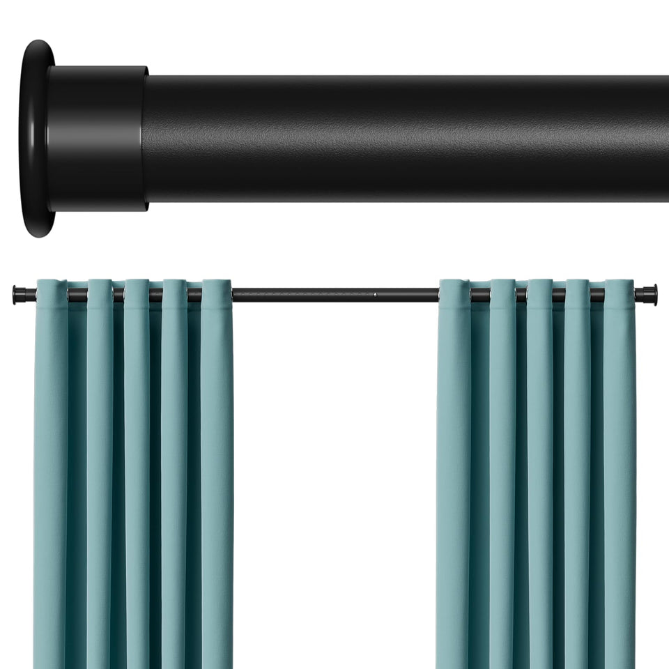 FVONZN tension rod extended to 124 inches with no-drill install
