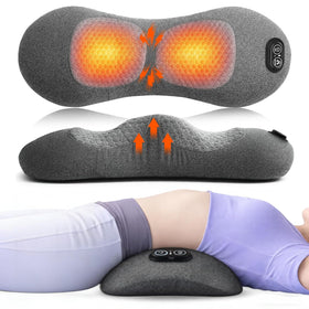 FWW 3-in-1 lumbar pillow in bed setup provides targeted back support.