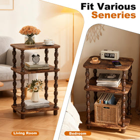 Fxacyem Retro End Table scratch-resistant coating for durable everyday use.