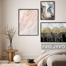 Fxojyvo wall-mount-ready frame simplifies hanging in living spaces