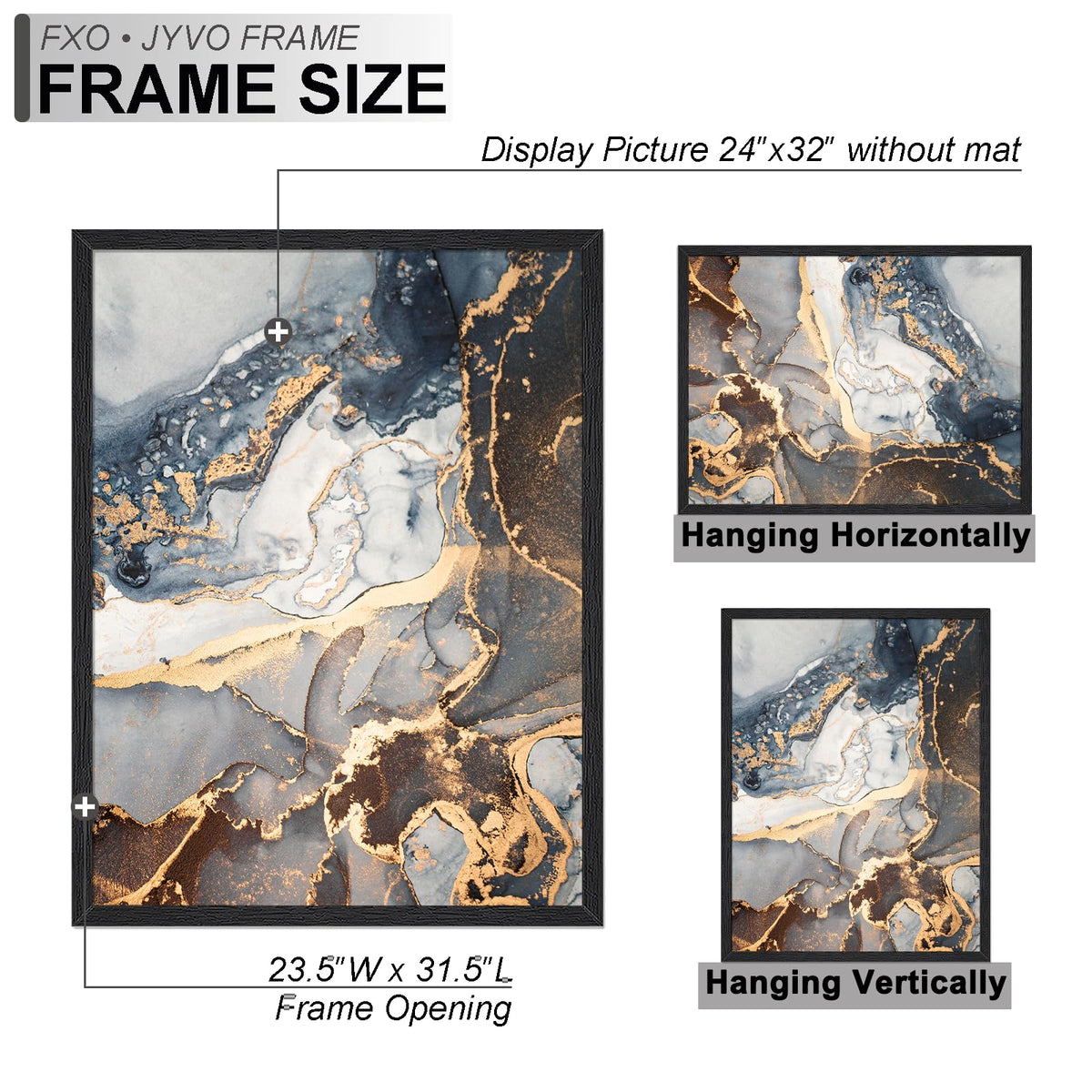 Fxojyvo 24x32 puzzle poster display offers a clean, professional look.