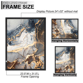 Fxojyvo 24x32 puzzle poster display offers a clean, professional look.