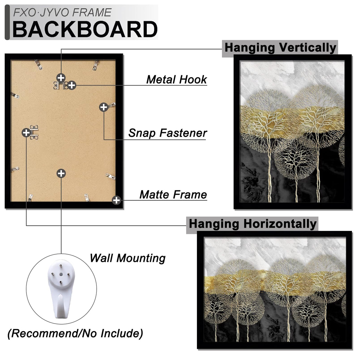 Fxojyvo 3-pack packaging ensures safe shipping and easy storage