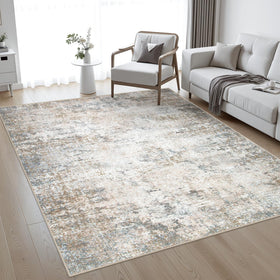 FXRHLP 5x7 rug with abstract design adds warmth to living rooms