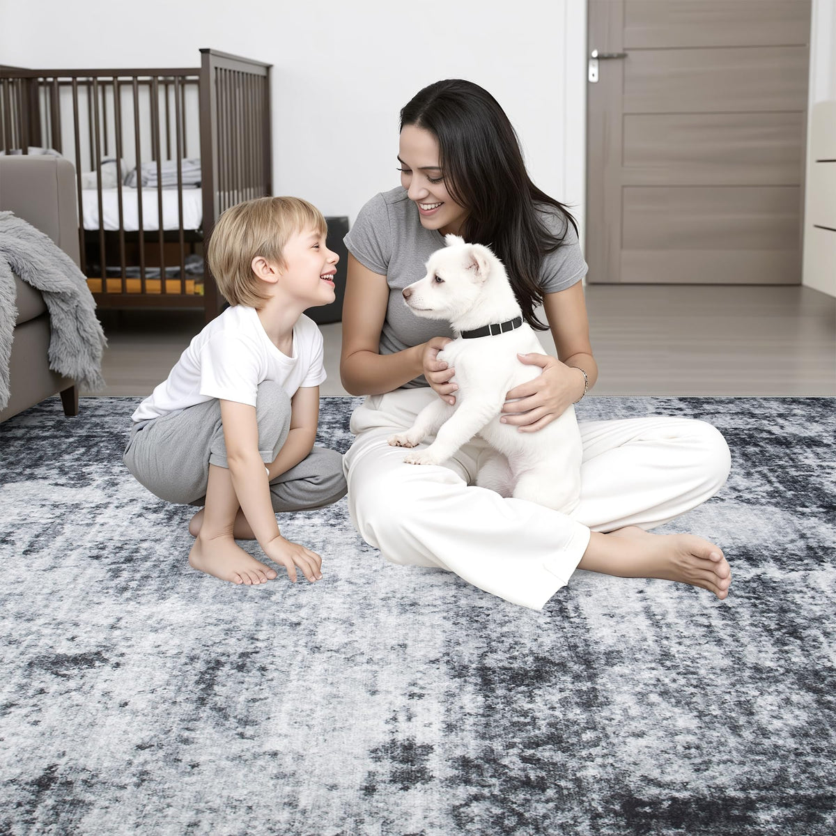 FXRHLP easy-care rug, quick wipe for spills and routine cleaning