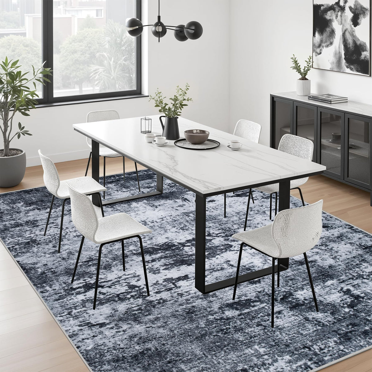 FXRHLP non-slip backing with TPE keeps rug in place.