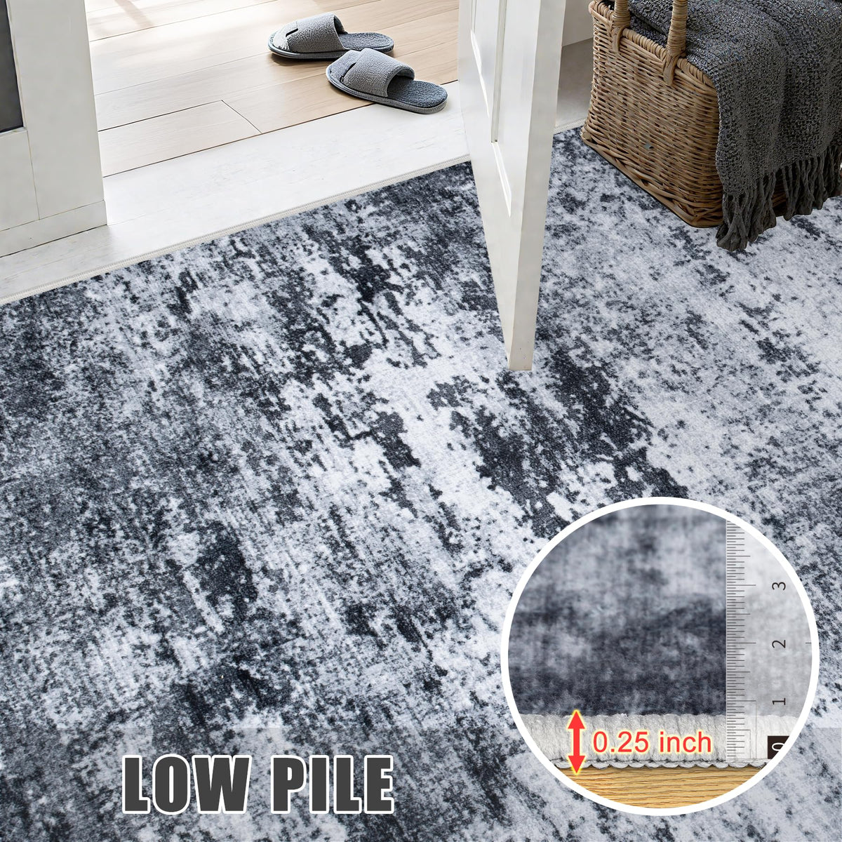 FXRHLP nursery and home office rug gentle on feet and hands