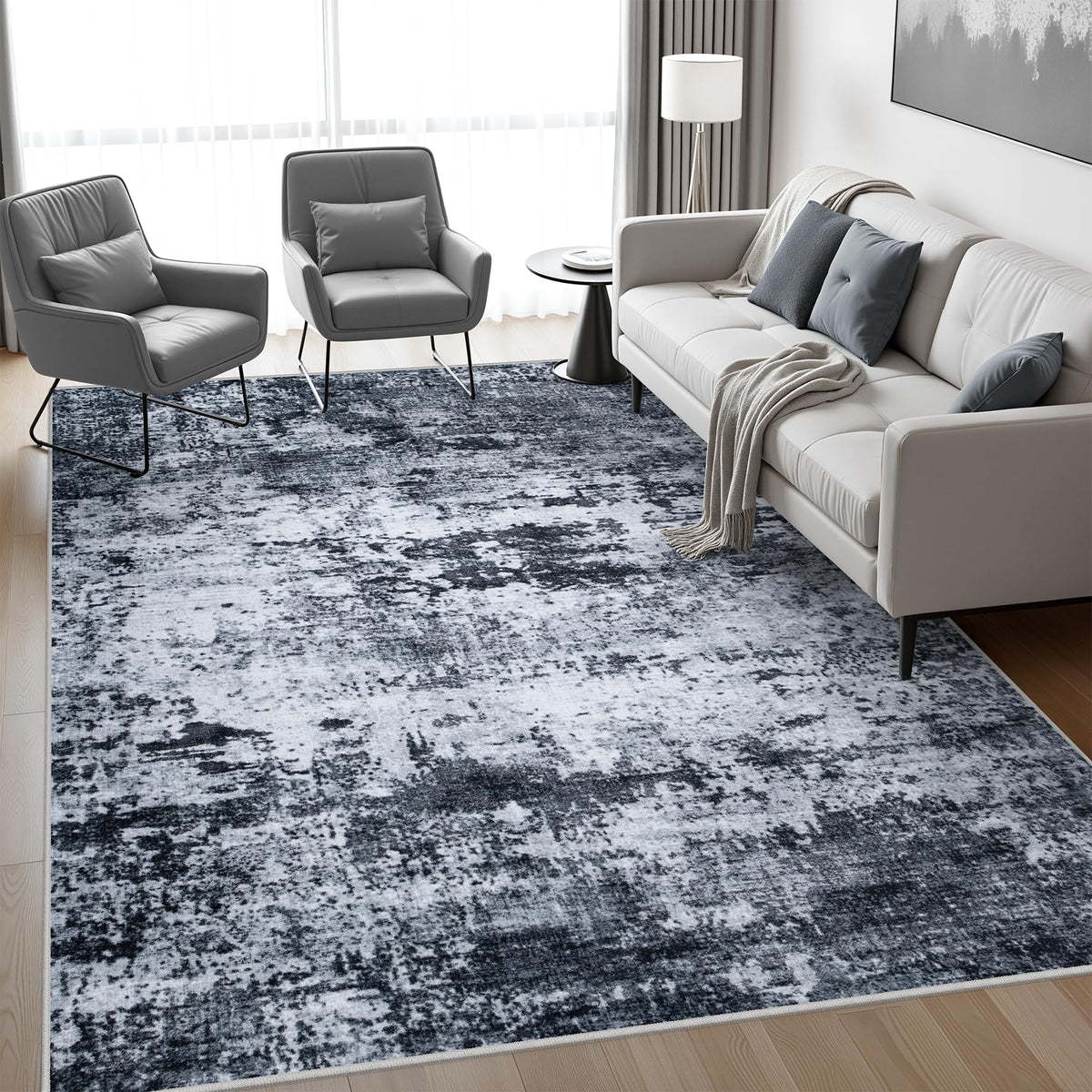 FXRHLP washable rug close-up shows soft pile for cozy feet and easy cleaning