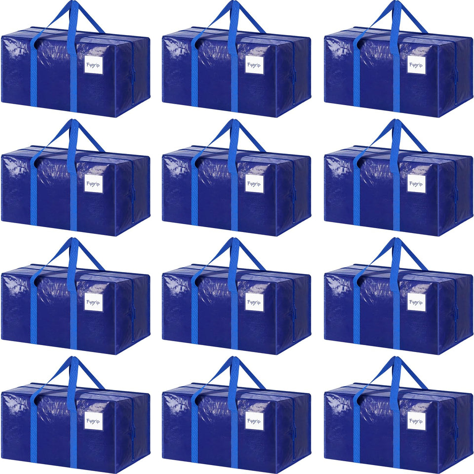Fygrip 12-pack extra-heavy-duty bags front view for secure moving and storage