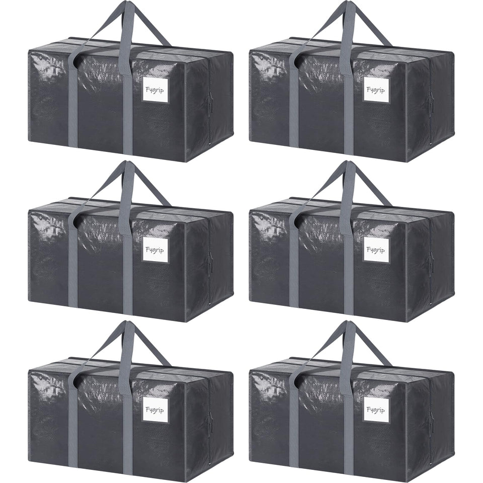 FYGRIP six-pack bags with wrap-around handles for easy lifting and moving.