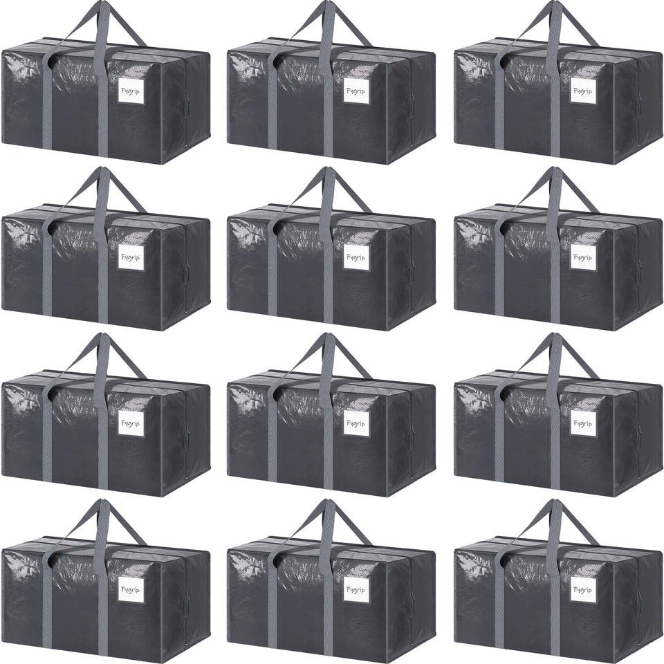 FYGRIP extra-heavy-duty bag with secure zipper closure for moving.