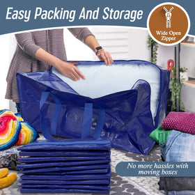Fygrip foldable storage bags for compact post-move storage.