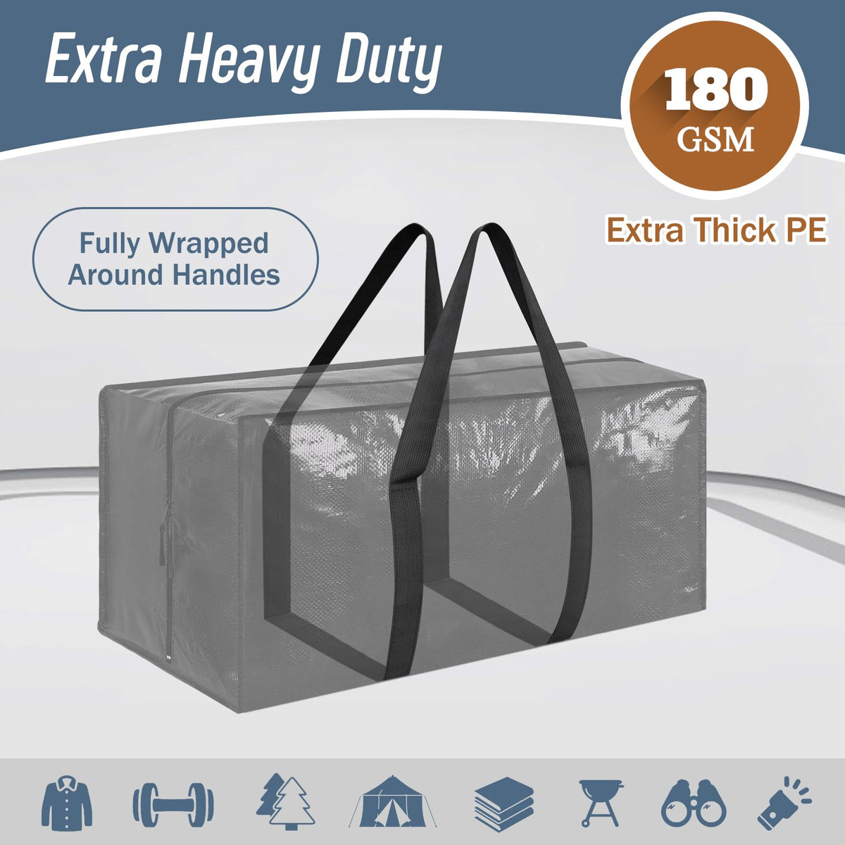 FYGRIP large-capacity 29x14x13 bag shown for spacious packing.