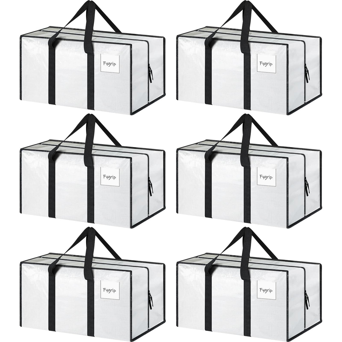 FYGRIP moving bags with open wide zipper for easy packing and loading