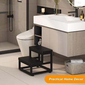 FYGUES compact bedside stool fits beside beds, counters, and chairs.