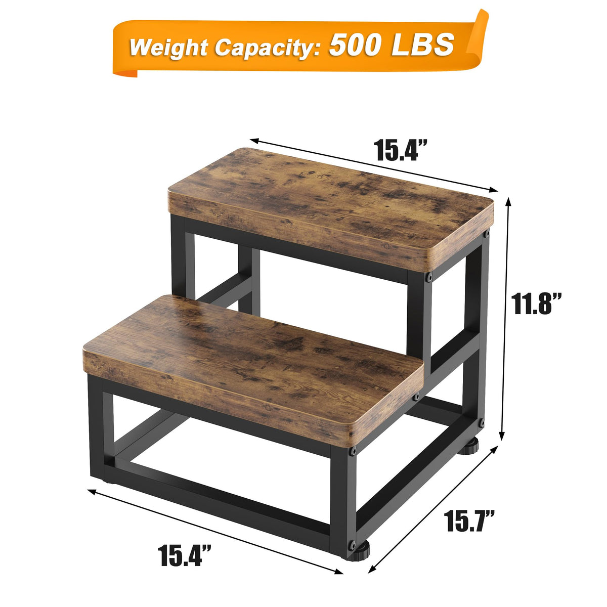 FYGUES heavy duty steel tubing construction supports up to 500 lbs.