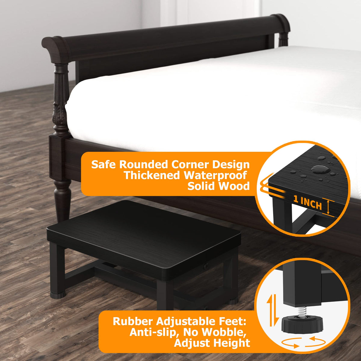 FYGUES step stool heavy-duty construction supports daily tasks with confidence.