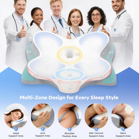Fyova memory foam core provides slow rebound adaptive support for any sleeping position.