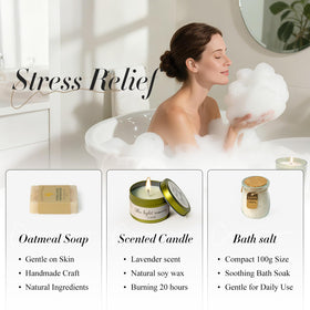 Fyroax lavender soy candle fills rooms with calming aroma.