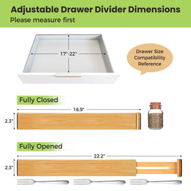 FyVva bamboo drawer divider highlights natural texture and durability