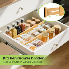 Fyvva kitchen drawer organization helps find utensils faster