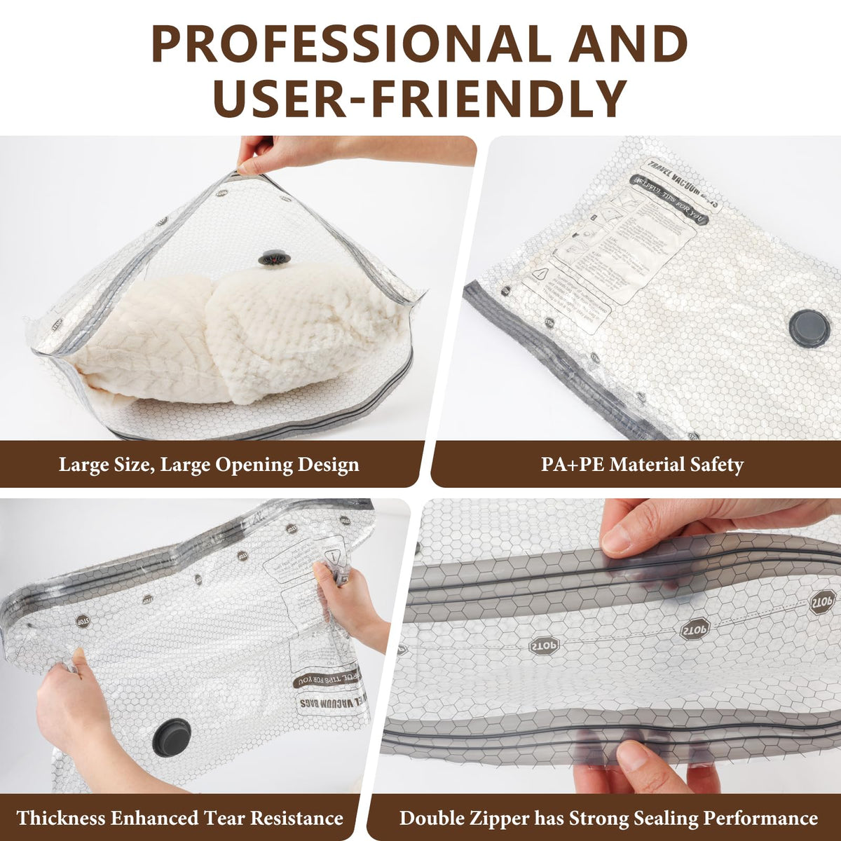 FYXHHOT durable and airtight seal keeps clothes protected.