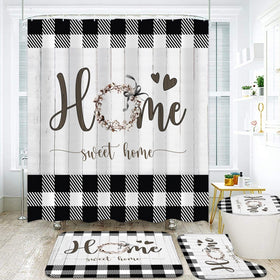 FZDHHY bath mat and carpet provide soft support with non-slip backing
