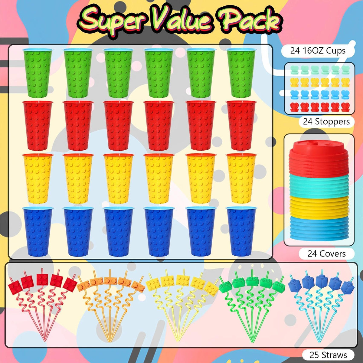 FZR Legend adjustable beach-patterned straws, easy to customize without tools.