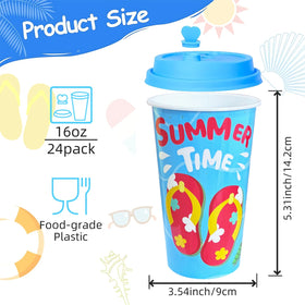 FZR Legend 16oz pool party cup with pink lid, perfect for kids' summer parties