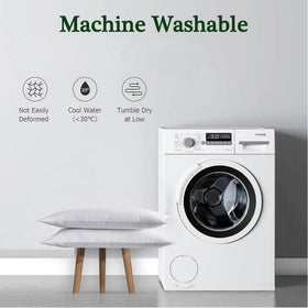 FZZOR easy-care pillows are machine washable for easy upkeep.