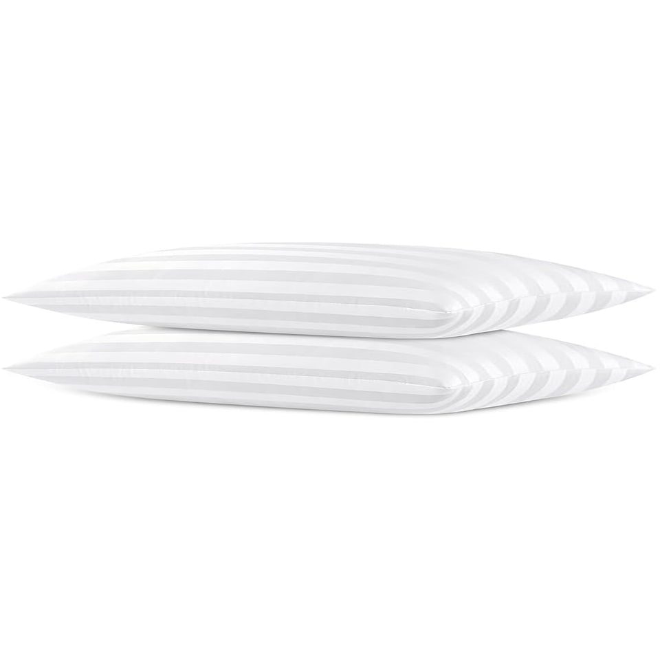 FZZOR thin flat soft low pillow packaging ready for easy setup