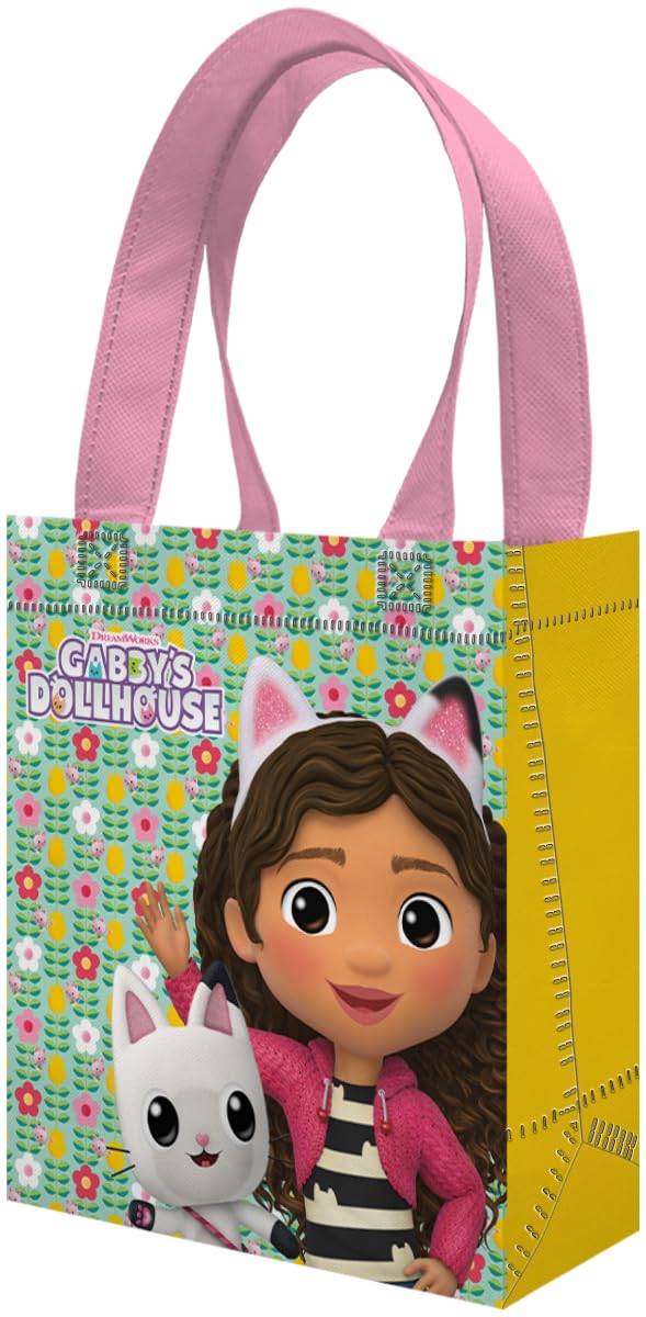 Gabby Dollhouse Easter, Valentine, birthday party tote bags for celebrations