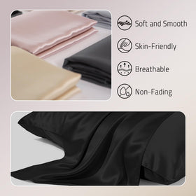 Gabire silk pillowcase hidden zipper closeup demonstrates secure, durable closure