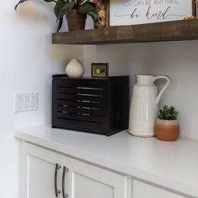Gadget Garage cable management system neatly organizes wires