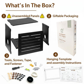 Gadget Garage wall-mount kit included for easy secure installation