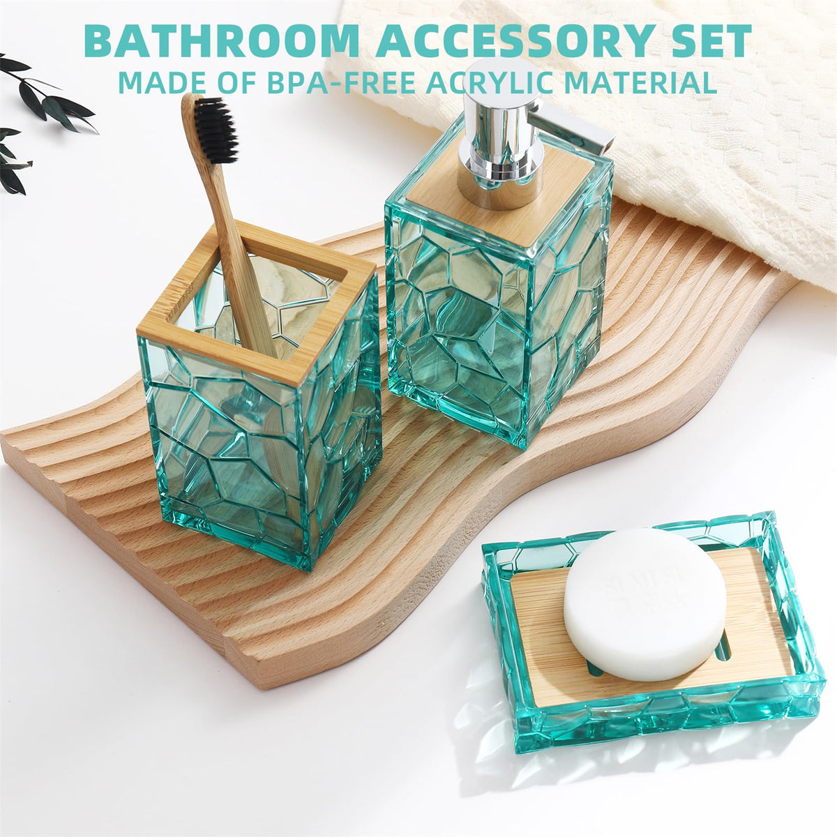 GAHEFY teal blue soap dish protecting surfaces from moisture