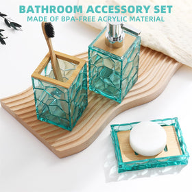 GAHEFY teal blue soap dish protecting surfaces from moisture