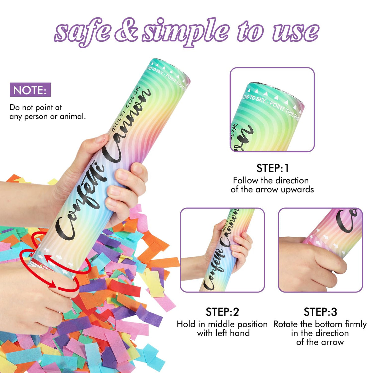 Premium paper colors from GAILROSO create a bright color shower