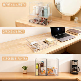 Gajiuhon clear BPA-free plastic provides a modern look and long-lasting durability.