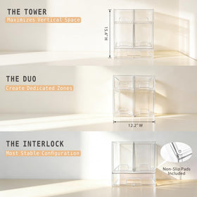 Gajiuhon modular stack system offers flexible layout with stable, non-slip support.