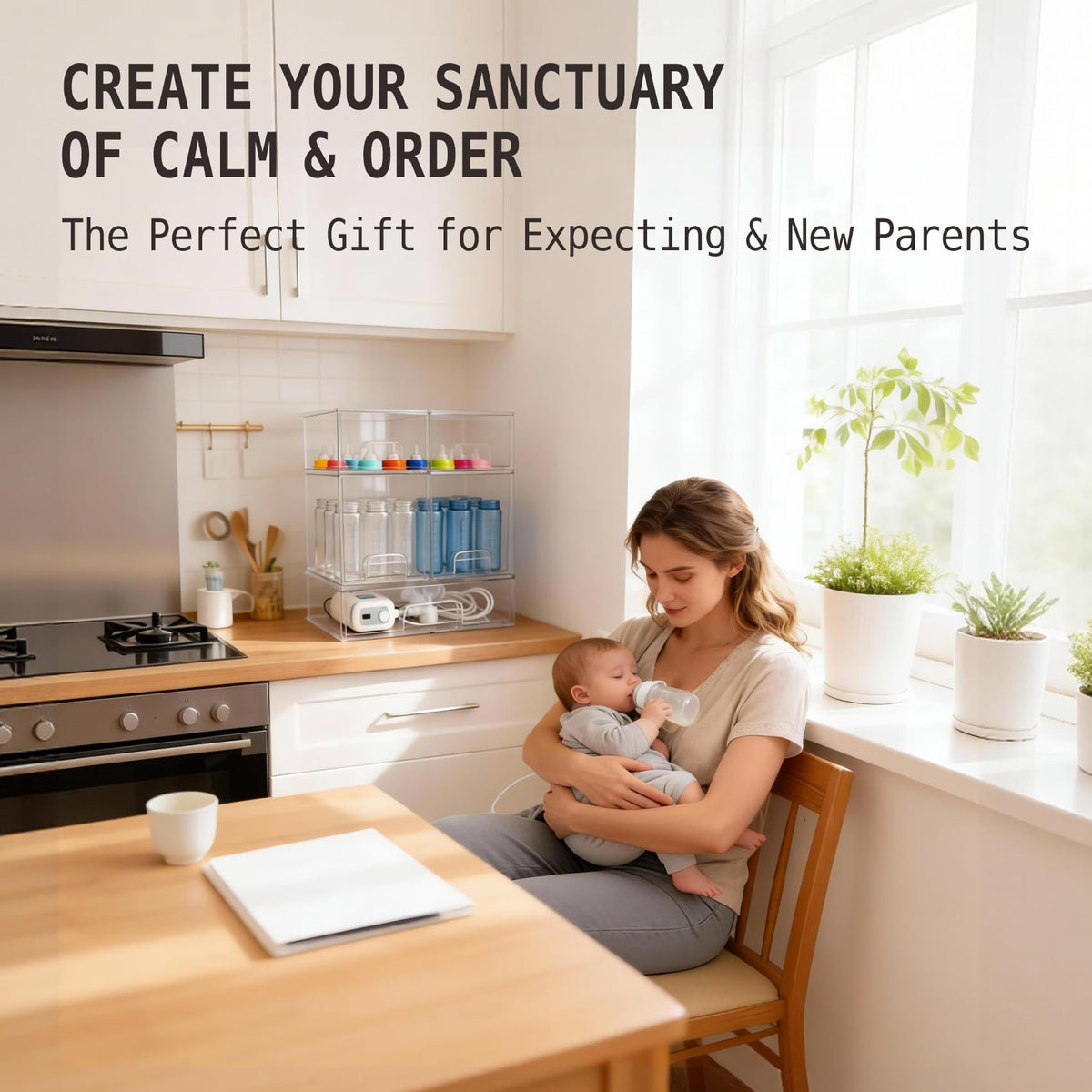 Gajiuhon non-slip pads prevent shifting on busy counters and vanities.