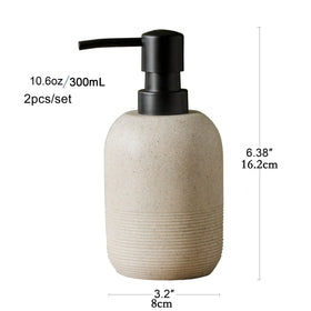GalDal two-piece set on bathroom counter for organized space.