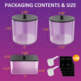 galasily laundry pod container medium – keeps pods organized and accessible