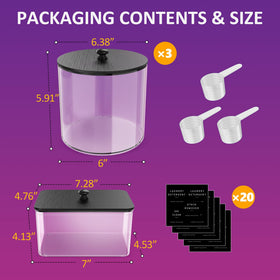 Galasily laundry pod container wide mouth eases scooping and refilling.