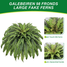 Galebeiren faux fern in a planter, ideal for home or balcony decor