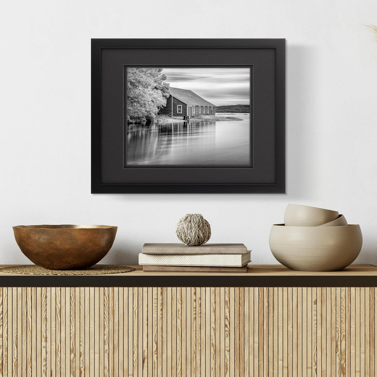 Gallery Solutions Airfloat double mat detail adds dimensional shadow to art and photos.