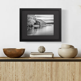 Gallery Solutions Airfloat double mat detail adds dimensional shadow to art and photos.