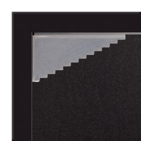Gallery Solutions solid wood frame closeup emphasizes durable, timeless craftsmanship.