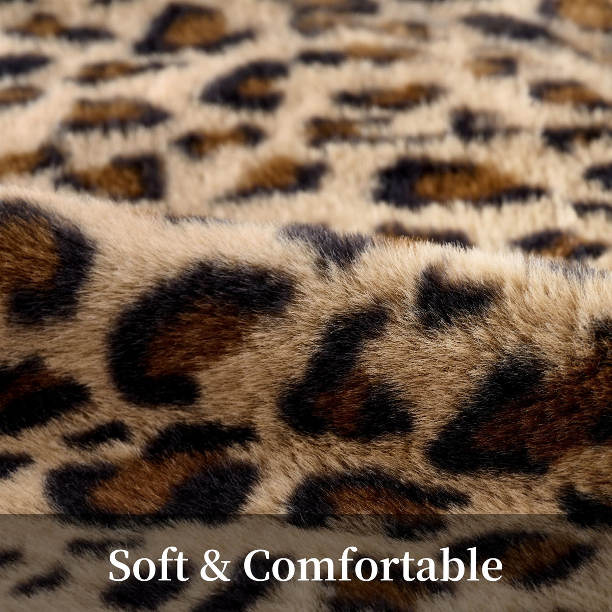 GALMAXS7 cheetah print pillow cover closeup shows luxurious faux fur detail