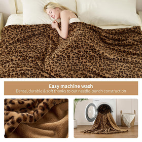 GALMAXS7 Cheetah Throw Blanket care ready for machine washing
